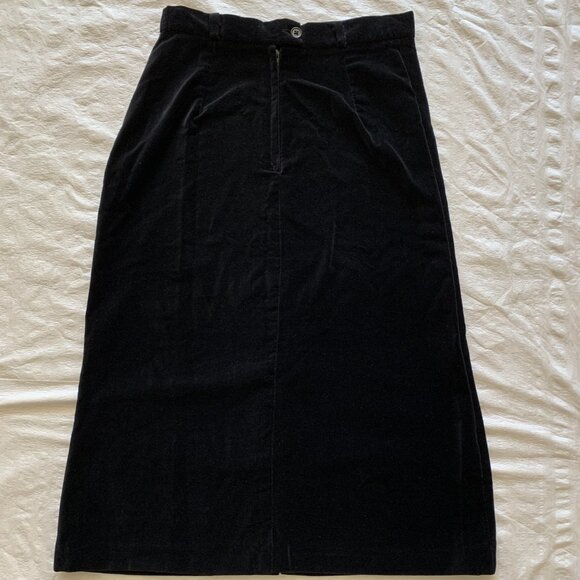 Vintage Women's Black Velvet Skirt by Mia - Size 11 - Made in Canada - Picture 10 of 11